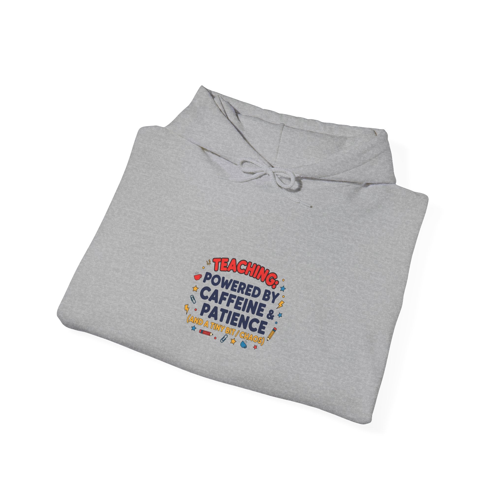 Teacher Powered by Caffeine & Patience Hoodie | teacher appreciation gifts, teacher life