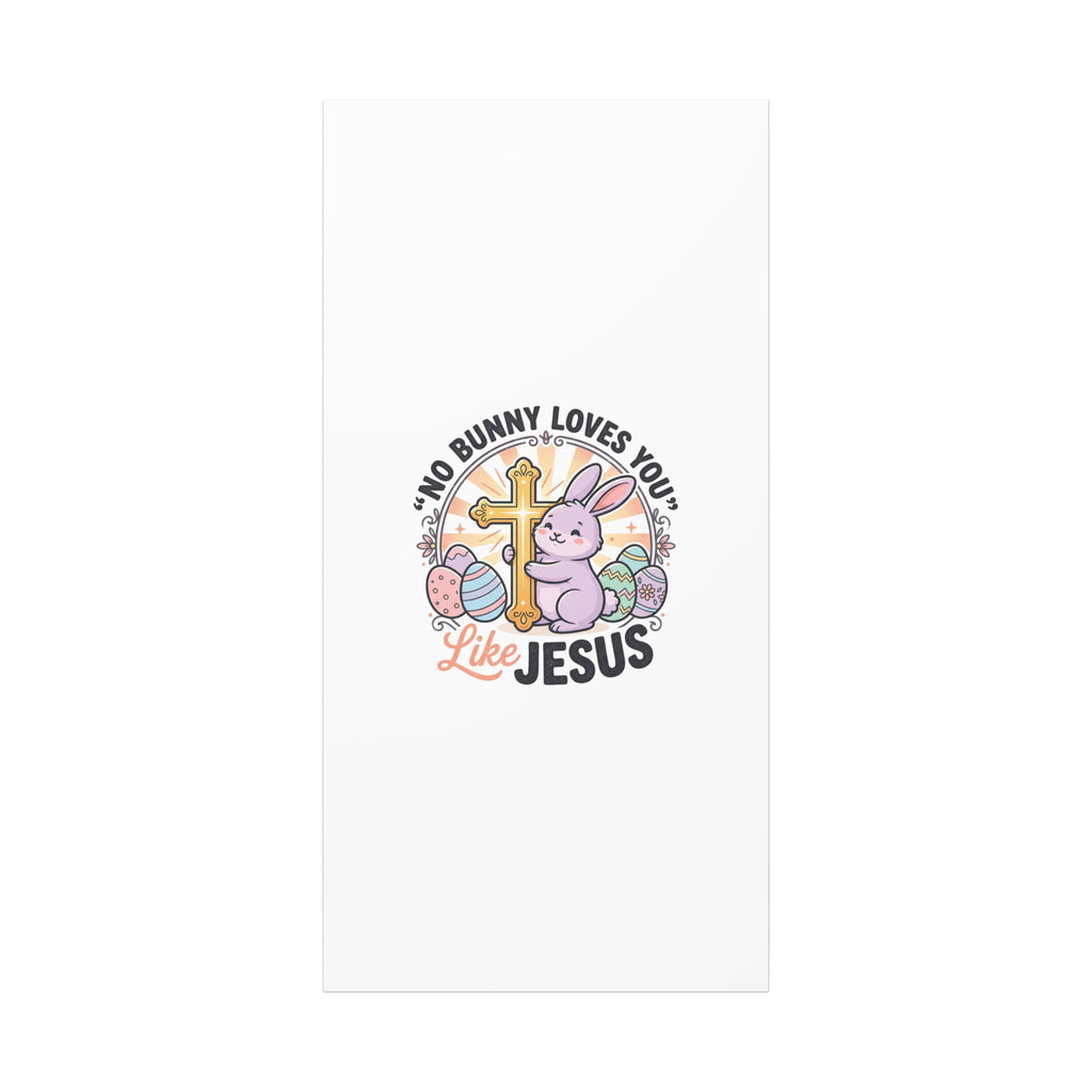 No Bunny Loves You Like Jesus Canvas | Easter Christian, Church Humor, Pastel Retro