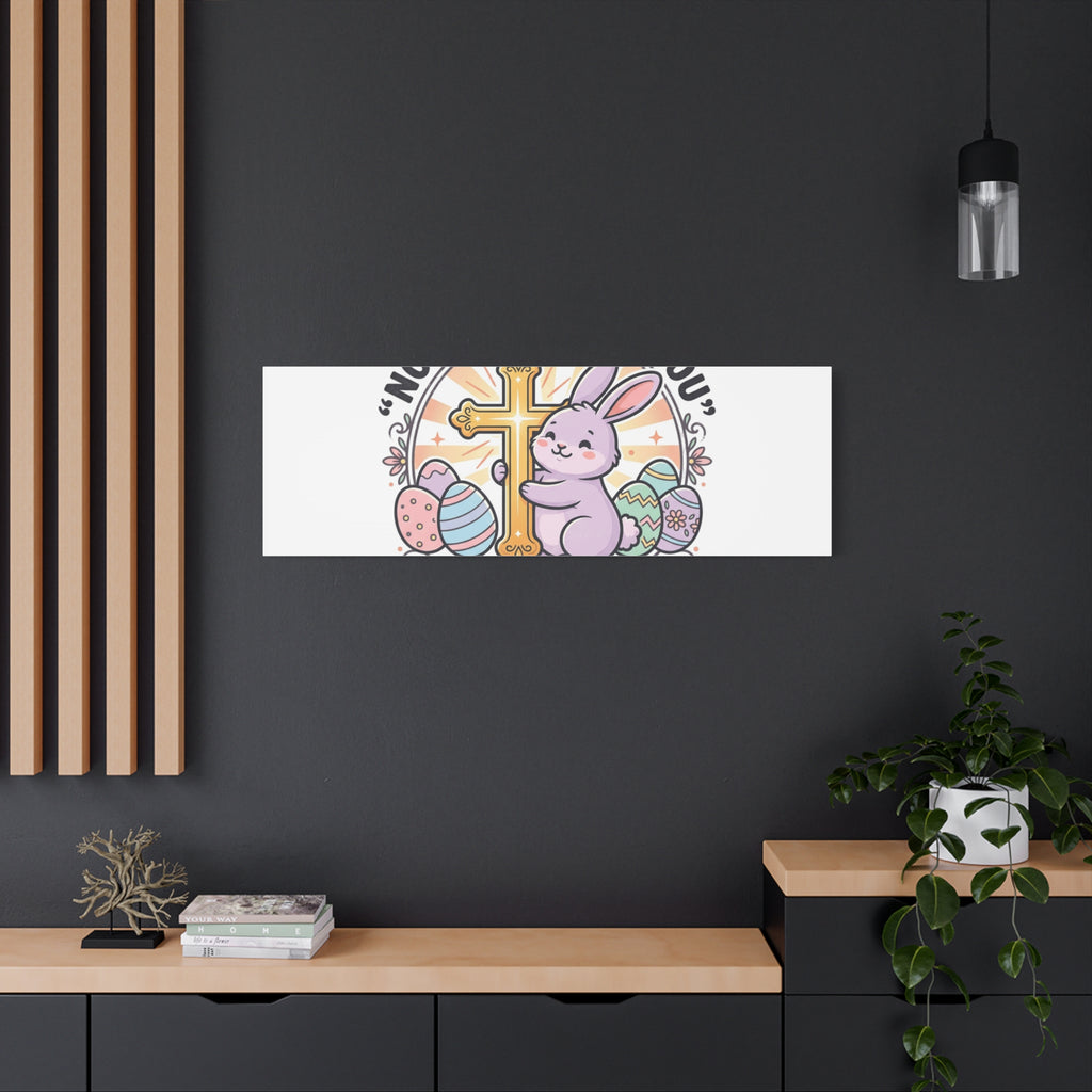 No Bunny Loves You Like Jesus Canvas | Easter Christian, Church Humor, Pastel Retro
