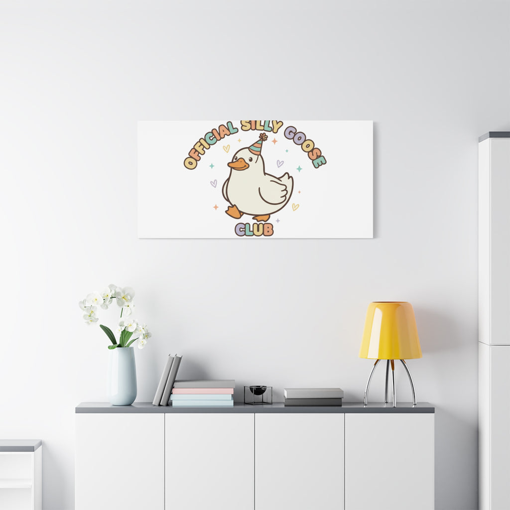 Silly Goose Club Canvas | wholesome meme, cute animal pun