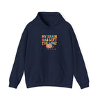 My Brain Has Left The Chat Hoodie | mental health humor, retro wavy text