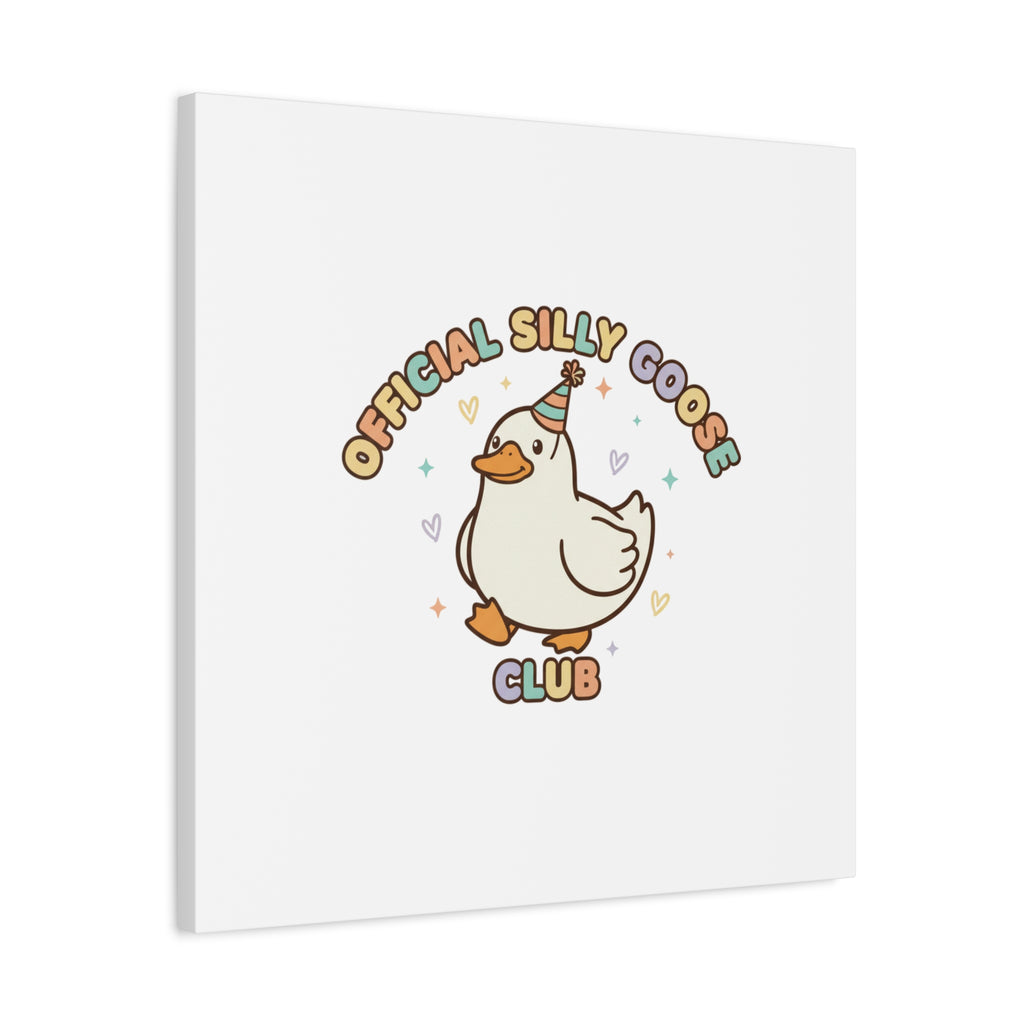 Silly Goose Club Canvas | wholesome meme, cute animal pun