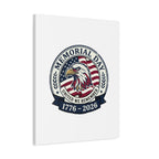 Memorial Day 1776-2026 Canvas | USA 250, vintage distressed patriotic
