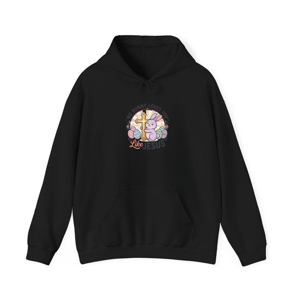 No Bunny Loves You Like Jesus Hoodie | Easter Christian Pastel Retro, Church Humor