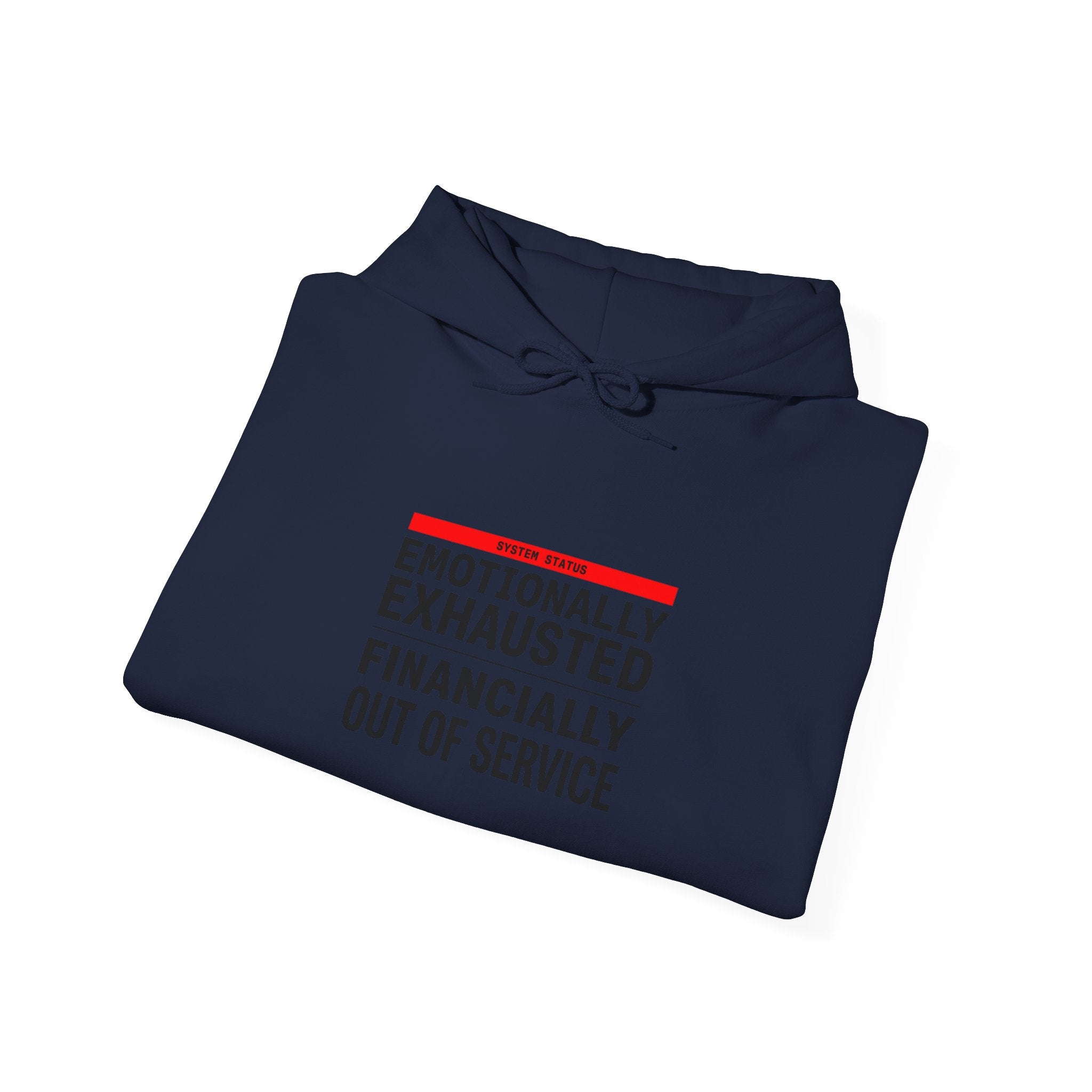 Emotionally Exhausted, Financially Out Of Service Hoodie | budget humor, receipt aesthetic