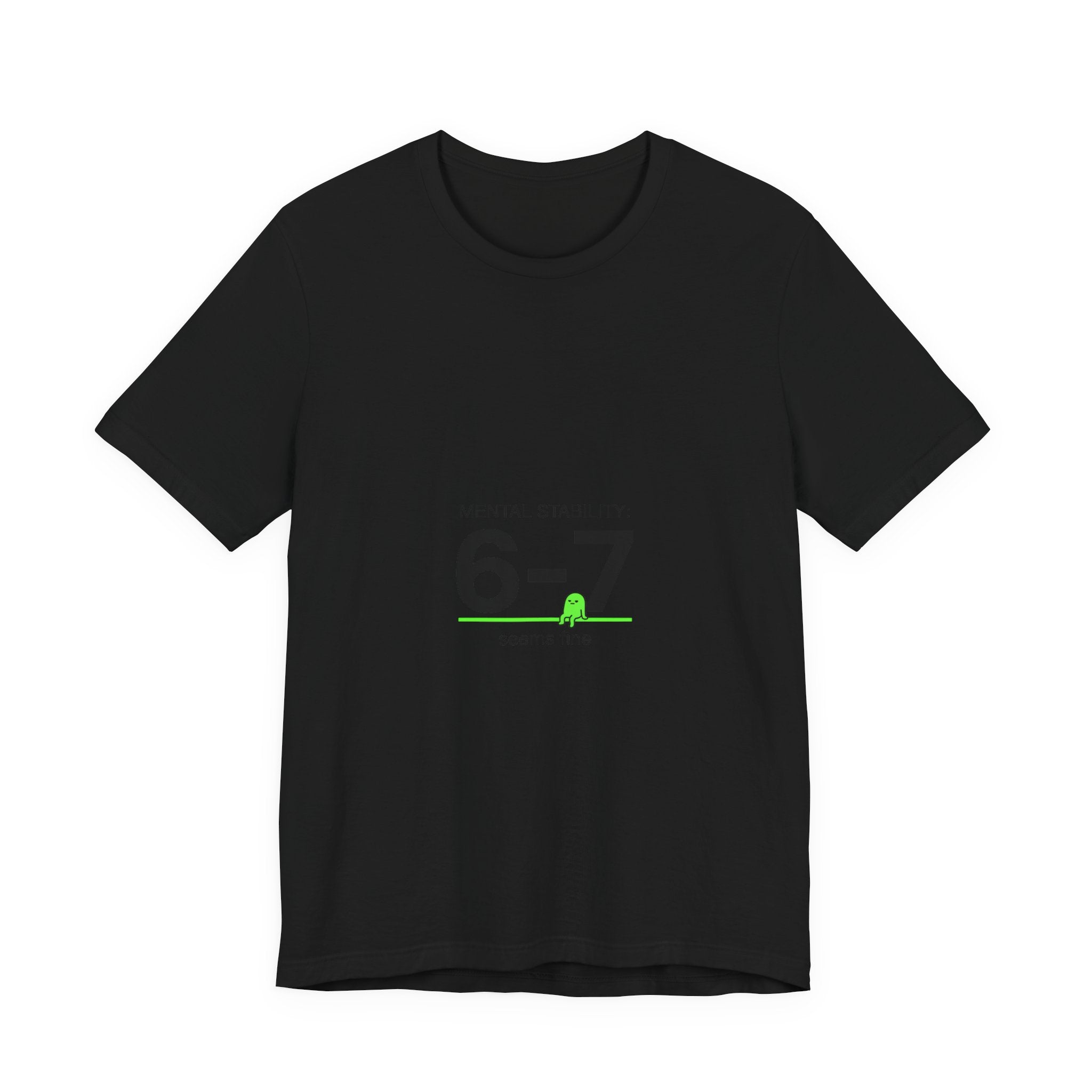 6-7 Minimalist Numeric Meme Tee | 67 shirt, absurdist humor