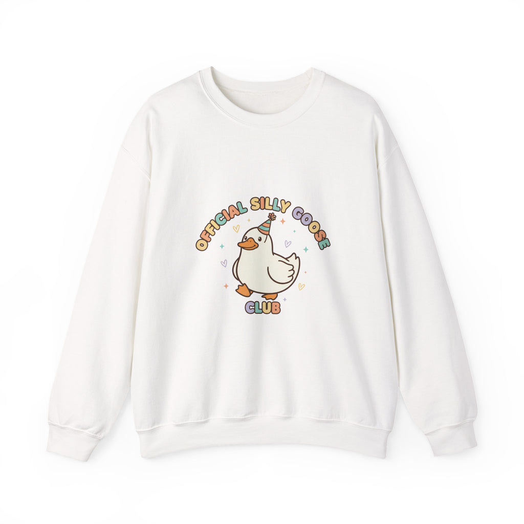 Silly Goose Club Crewneck Sweatshirt | wholesome meme, cute animal pun