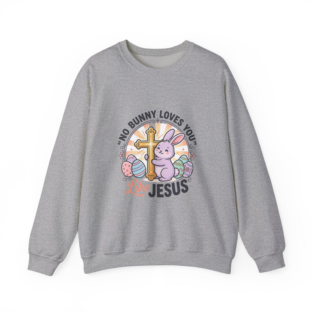 No Bunny Loves You Like Jesus Sweatshirt | Easter Christian, Pastel Retro Church Humor