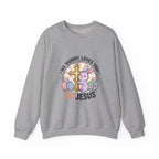 No Bunny Loves You Like Jesus Sweatshirt | Easter Christian, Pastel Retro Church Humor