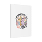 No Bunny Loves You Like Jesus Canvas | Easter Christian, Church Humor, Pastel Retro