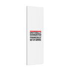 Emotionally Exhausted Financially Out of Service Canvas | cost of living crisis, receipt aesthetic