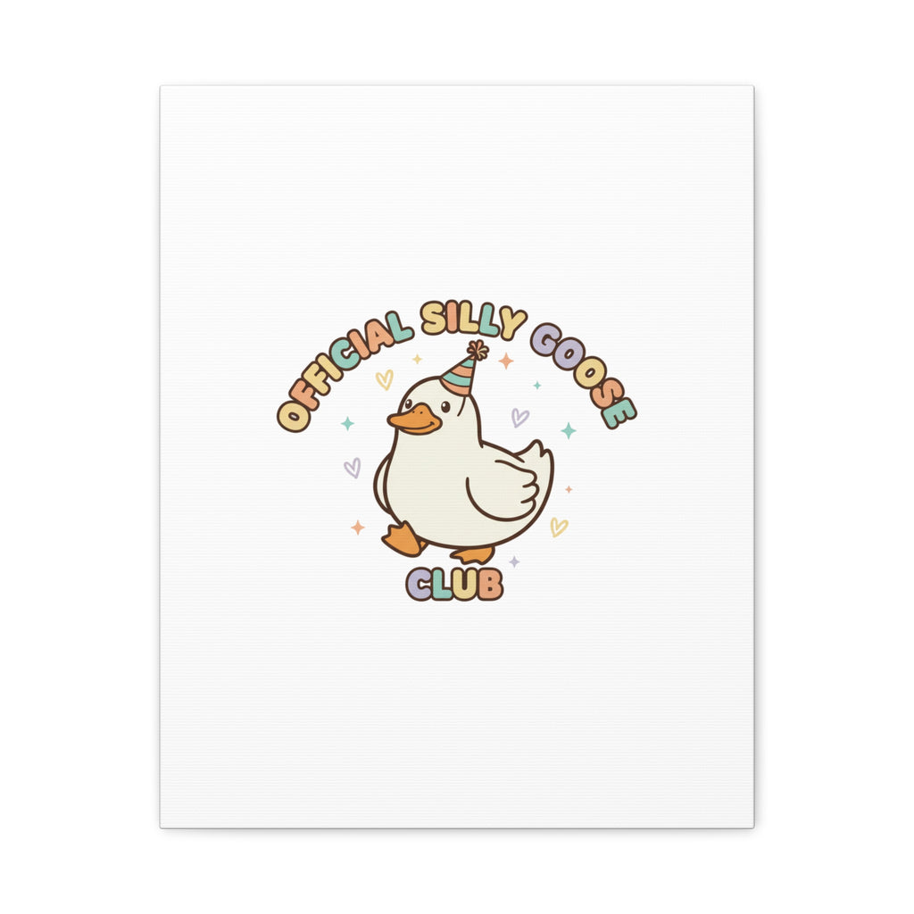 Silly Goose Club Canvas | wholesome meme, cute animal pun