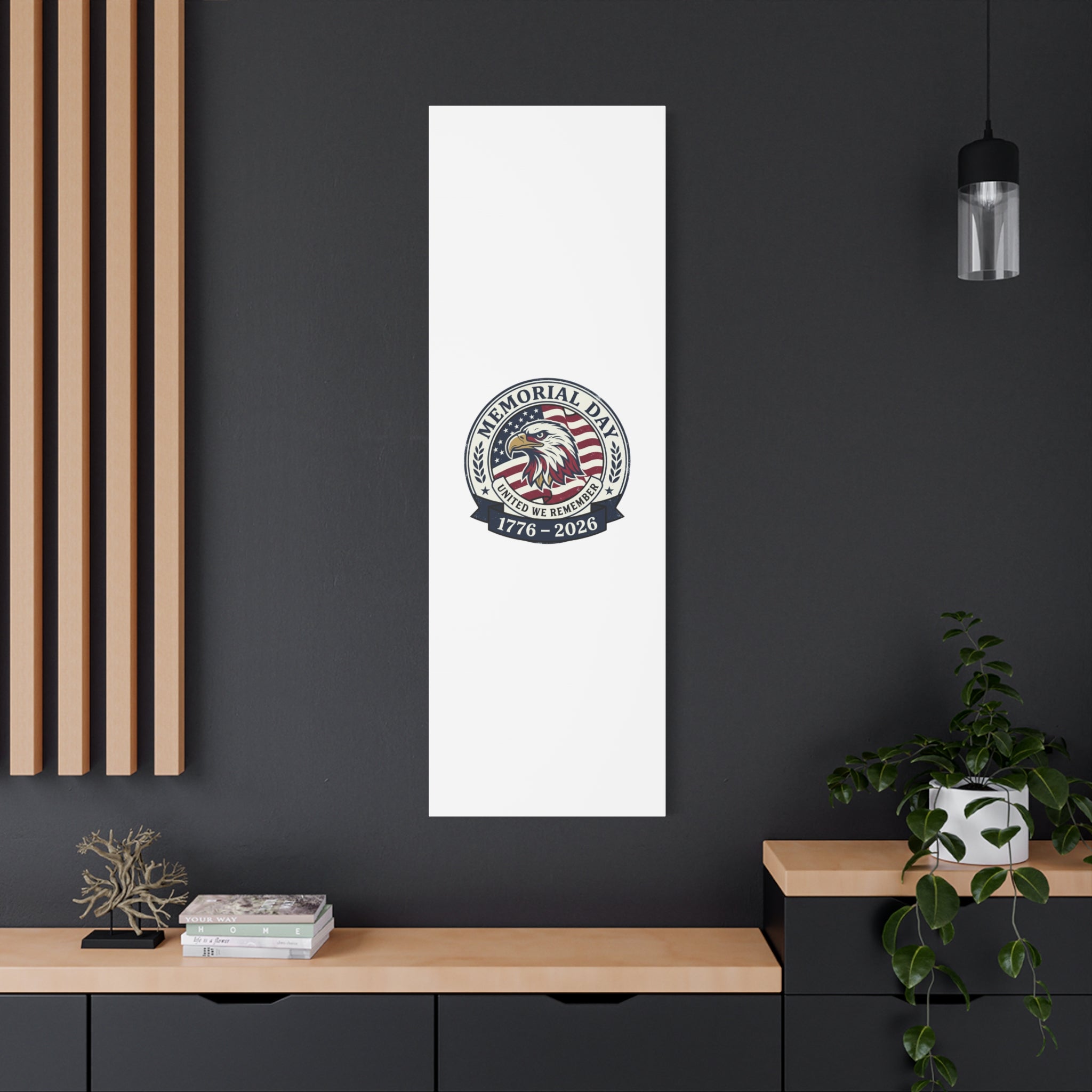 Memorial Day 1776-2026 Canvas | USA 250, vintage distressed patriotic