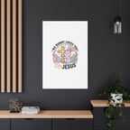 No Bunny Loves You Like Jesus Canvas | Easter Christian, Church Humor, Pastel Retro