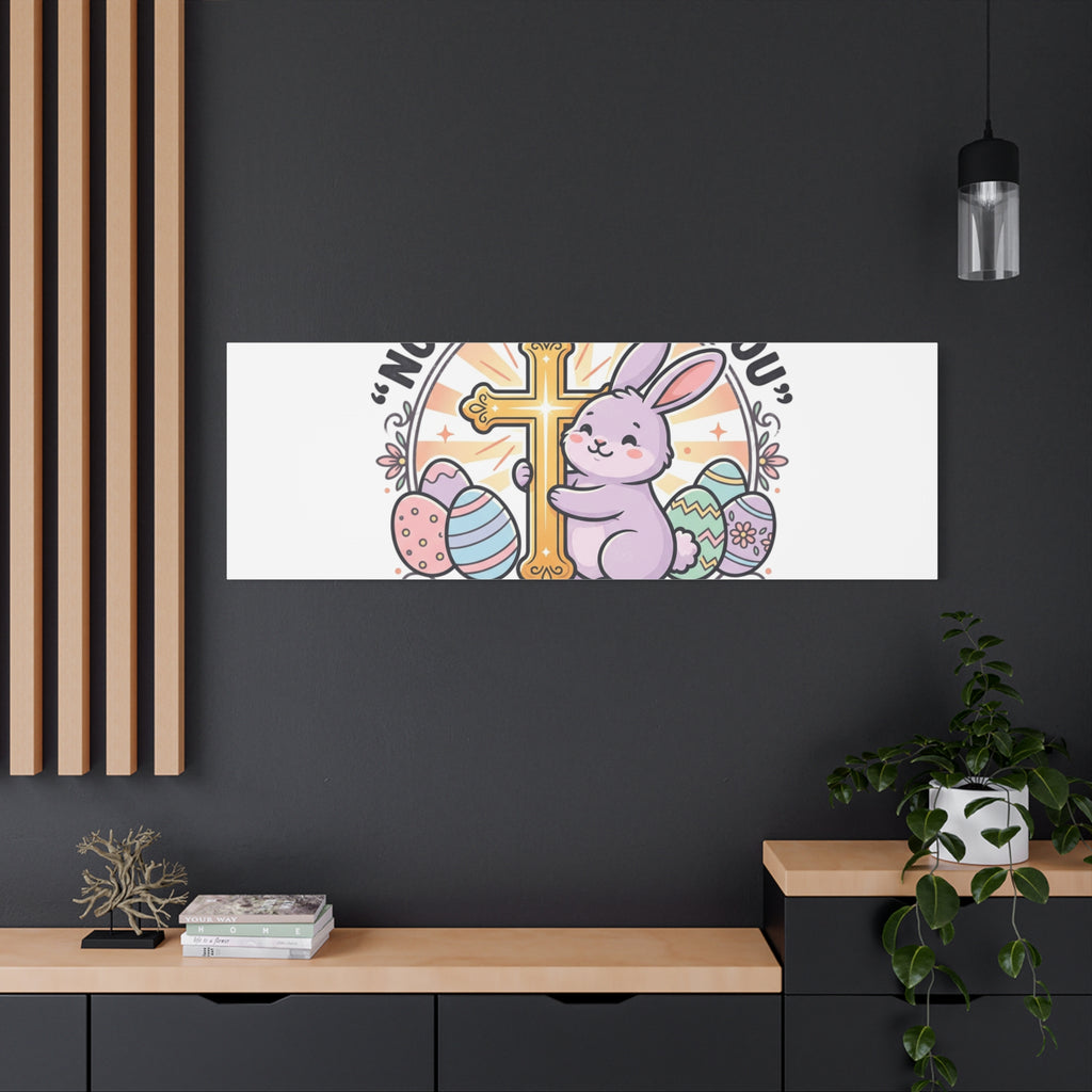 No Bunny Loves You Like Jesus Canvas | Easter Christian, Church Humor, Pastel Retro