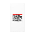 Emotionally Exhausted Financially Out of Service Canvas | cost of living crisis, receipt aesthetic