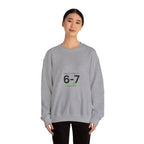 6–7 Minimalist Number Meme Sweatshirt | absurdist humor, TikTok meme