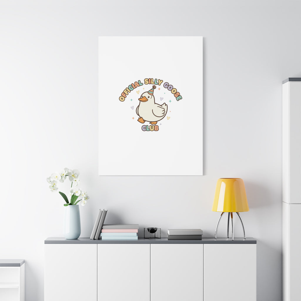 Silly Goose Club Canvas | wholesome meme, cute animal pun