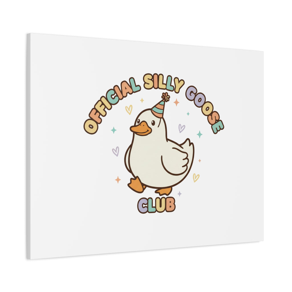 Silly Goose Club Canvas | wholesome meme, cute animal pun