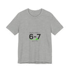 6-7 Minimalist Numeric Meme Tee | 67 shirt, absurdist humor