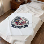 Memorial Day 1776–2026 USA 250 Velveteen Plush Blanket | vintage distressed patriotic