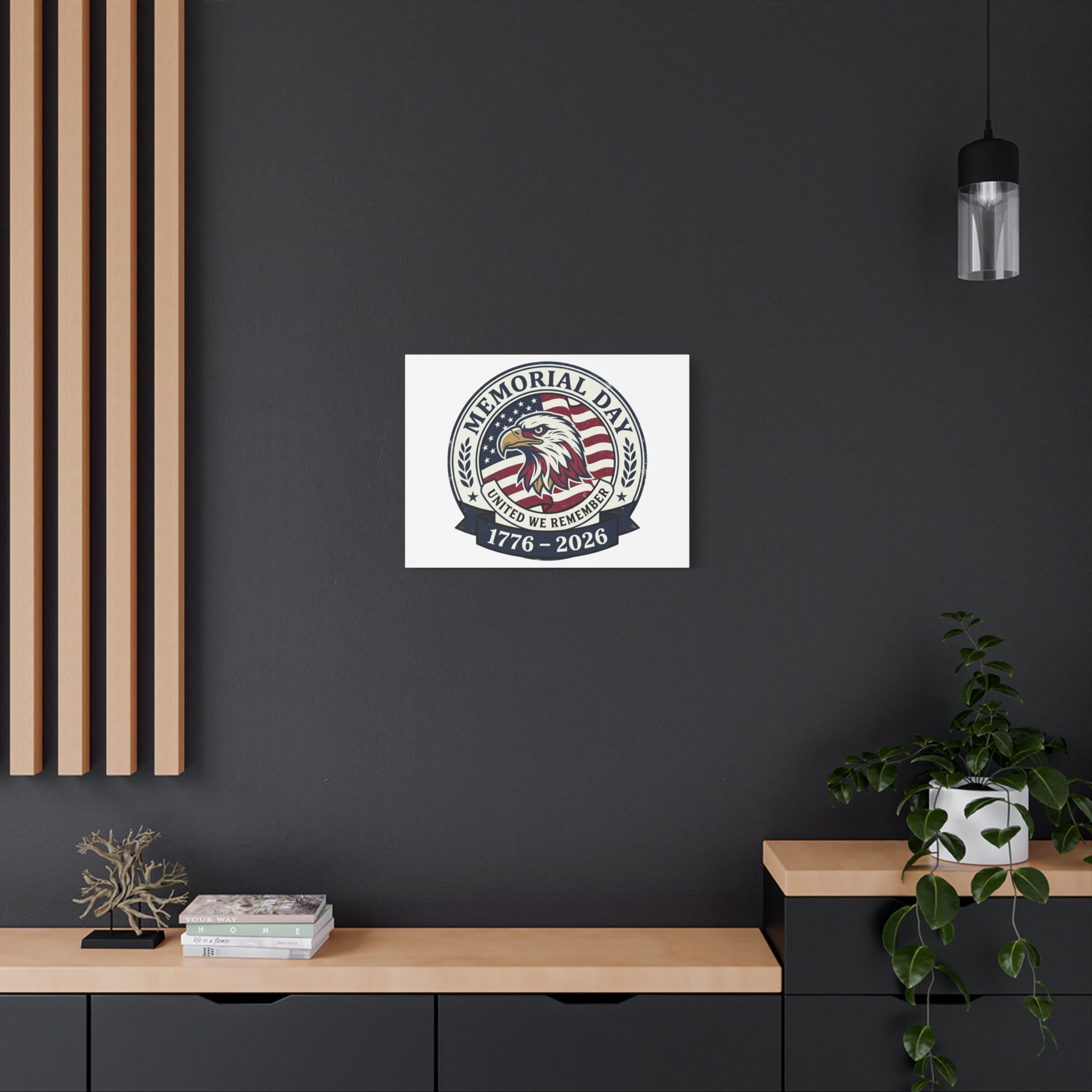 Memorial Day 1776-2026 Canvas | USA 250, vintage distressed patriotic