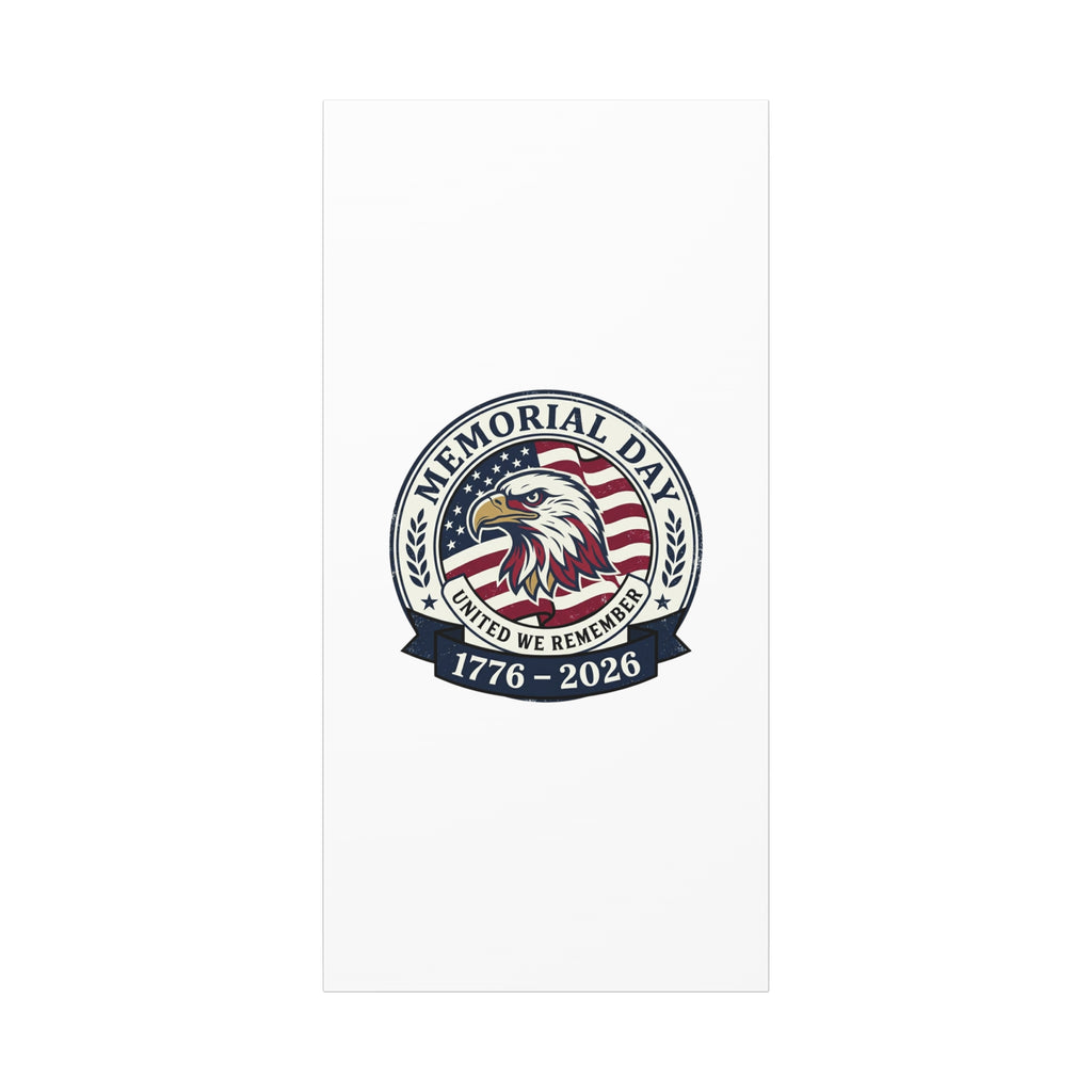 Memorial Day 1776-2026 Canvas | USA 250, vintage distressed patriotic