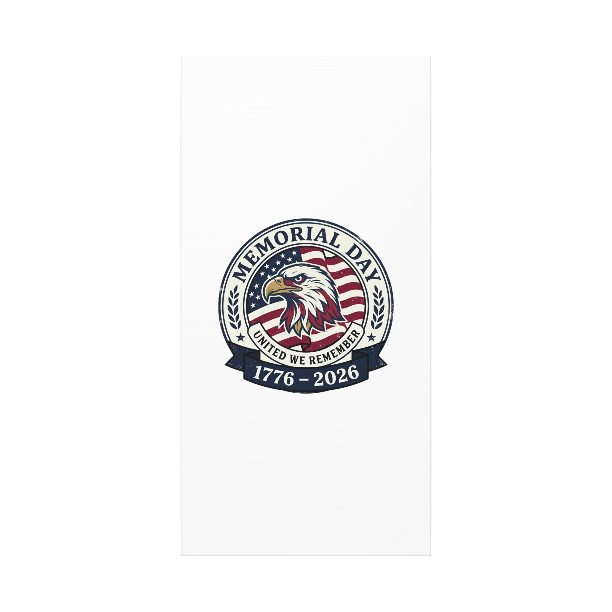 Memorial Day 1776-2026 Canvas | USA 250, vintage distressed patriotic