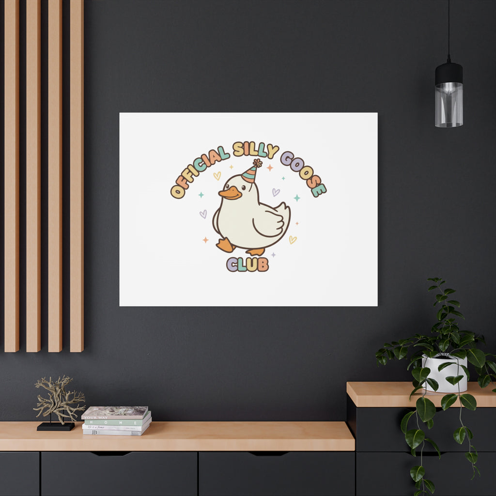 Silly Goose Club Canvas | wholesome meme, cute animal pun