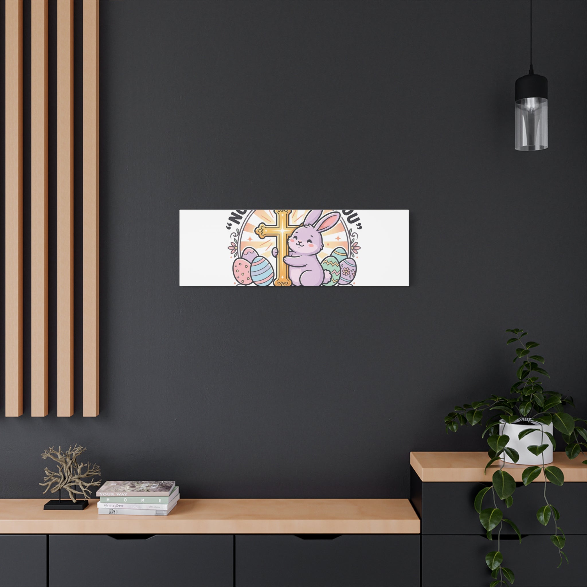 No Bunny Loves You Like Jesus Canvas | Easter Christian, Church Humor, Pastel Retro