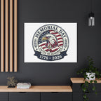Memorial Day 1776-2026 Canvas | USA 250, vintage distressed patriotic