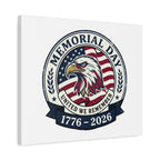 Memorial Day 1776-2026 Canvas | USA 250, vintage distressed patriotic