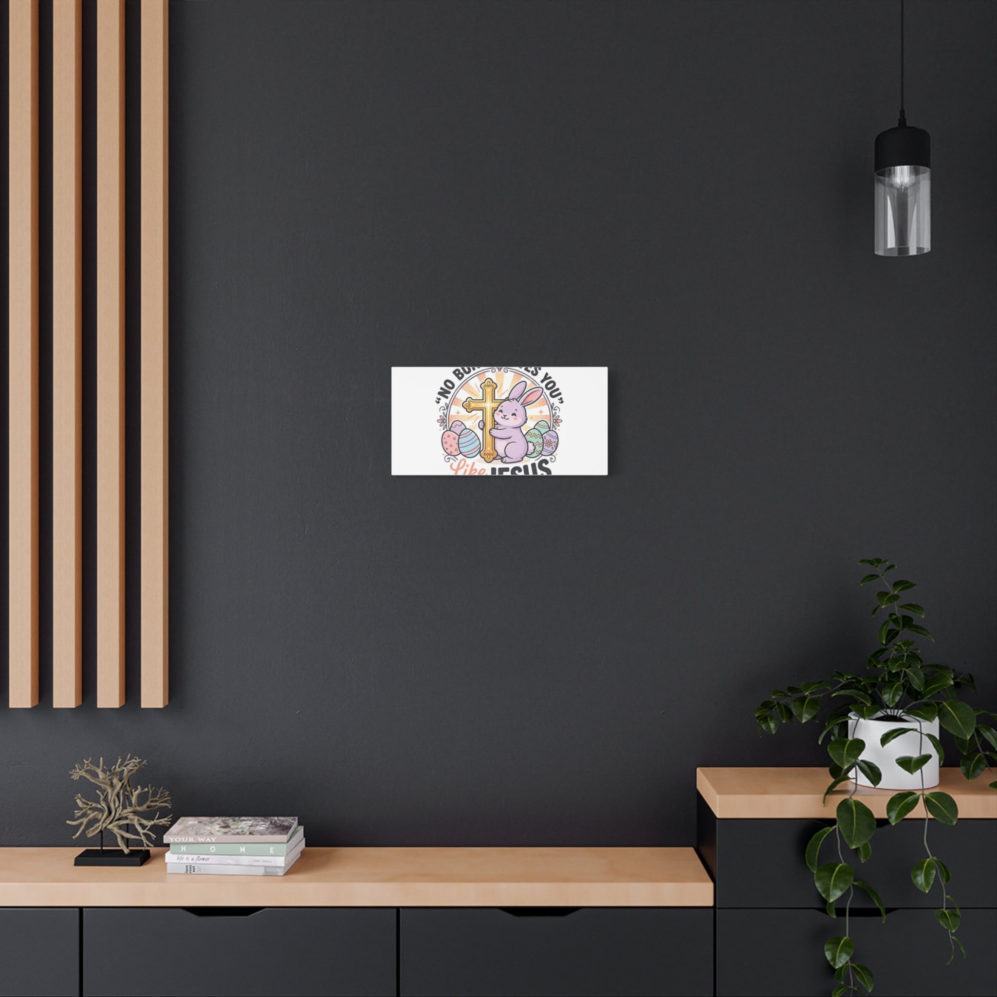 No Bunny Loves You Like Jesus Canvas | Easter Christian, Church Humor, Pastel Retro