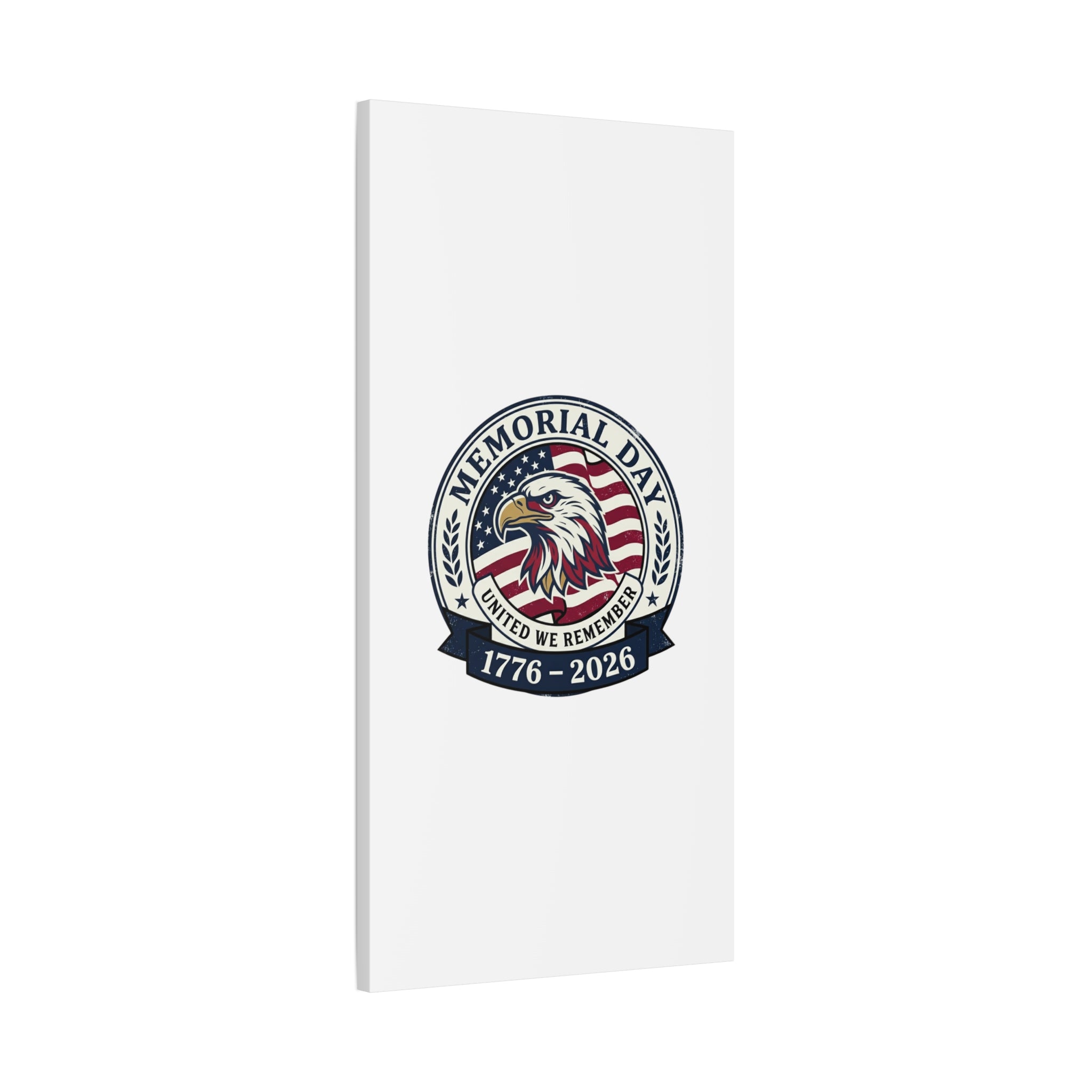 Memorial Day 1776-2026 Canvas | USA 250, vintage distressed patriotic