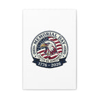Memorial Day 1776-2026 Canvas | USA 250, vintage distressed patriotic