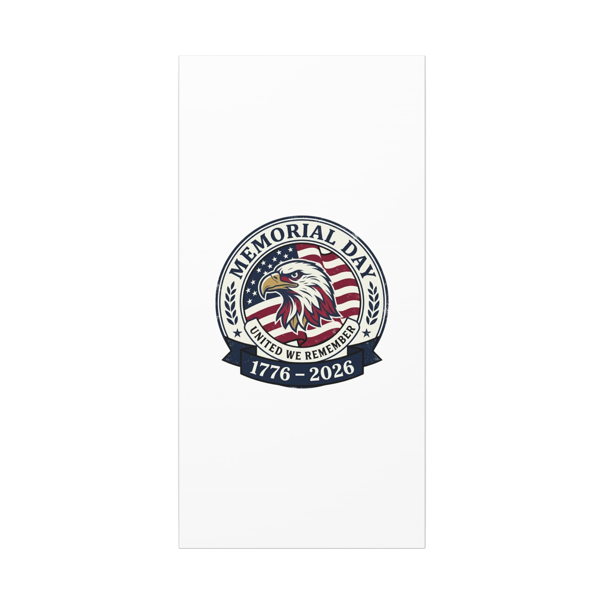 Memorial Day 1776-2026 Canvas | USA 250, vintage distressed patriotic