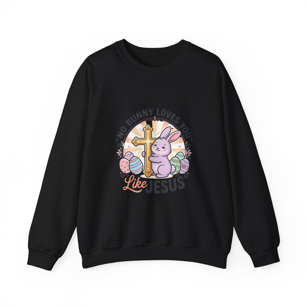No Bunny Loves You Like Jesus Sweatshirt | Easter Christian, Pastel Retro Church Humor