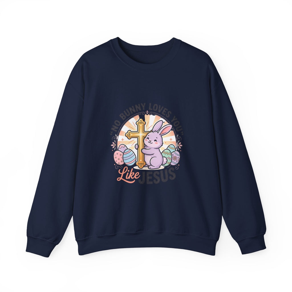 No Bunny Loves You Like Jesus Sweatshirt | Easter Christian, Pastel Retro Church Humor