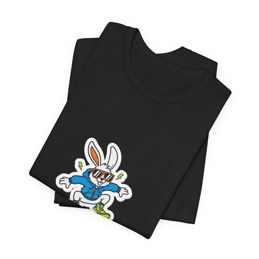 Hunt Mode On Bunny Skateboard Tee | boys Easter shirt, egg hunter