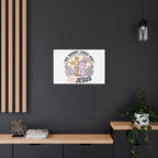 No Bunny Loves You Like Jesus Canvas | Easter Christian, Church Humor, Pastel Retro
