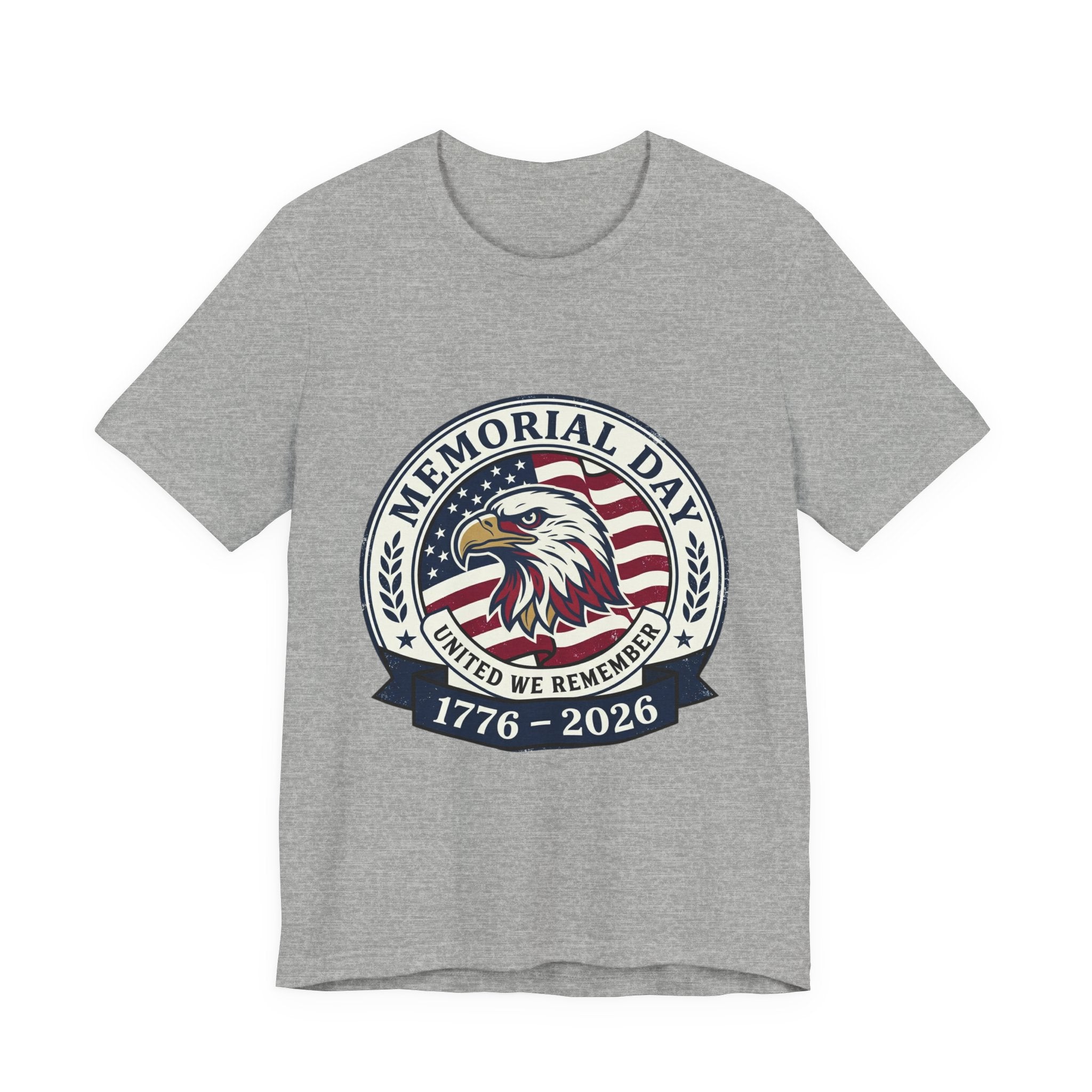 Memorial Day 1776–2026 Eagle Tee | USA 250 Vintage Distressed Patriotic
