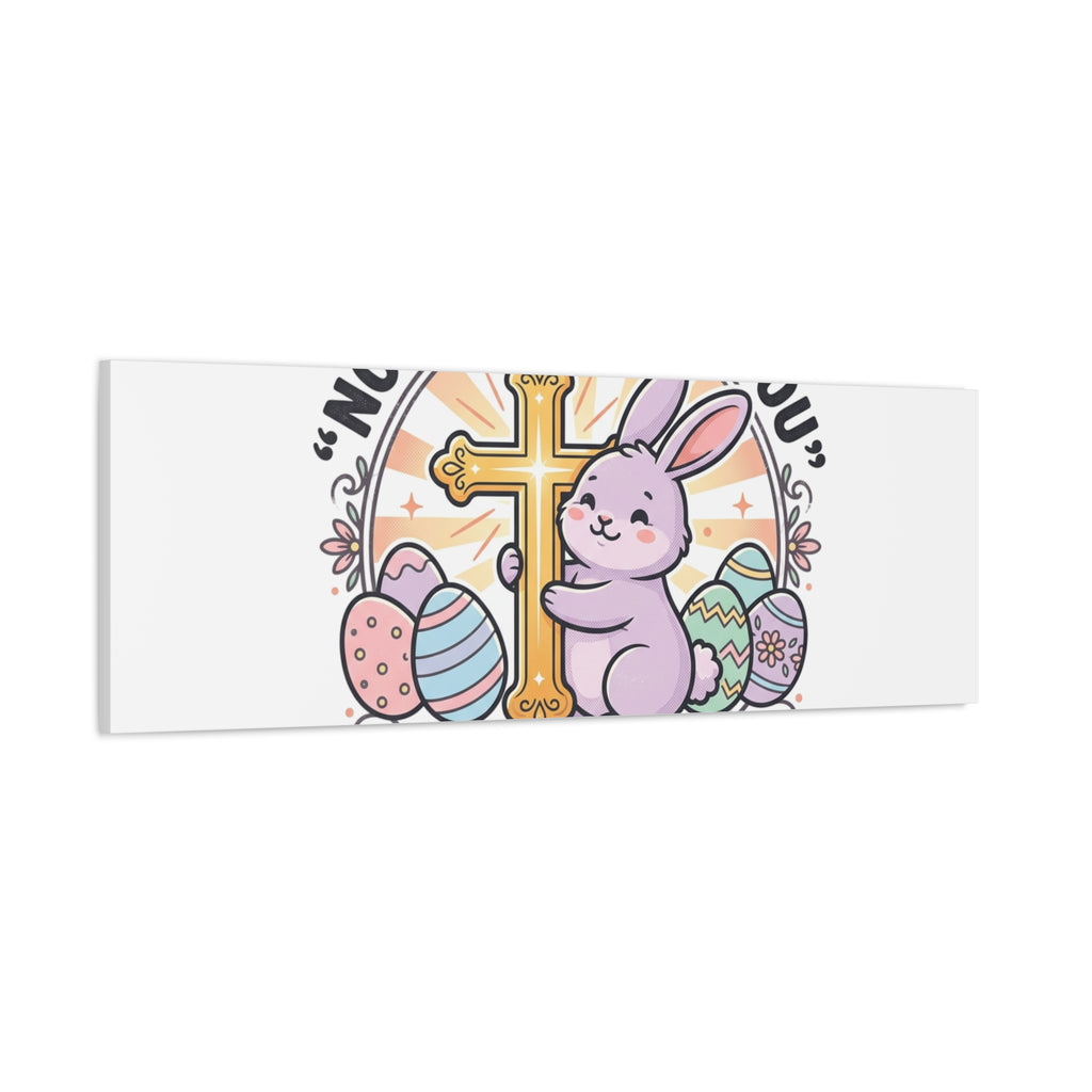 No Bunny Loves You Like Jesus Canvas | Easter Christian, Church Humor, Pastel Retro