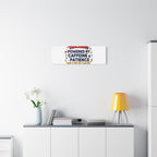 Teaching Powered by Caffeine & Patience Canvas | Teacher Appreciation Gifts