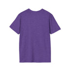Purple t-shirt on a white background