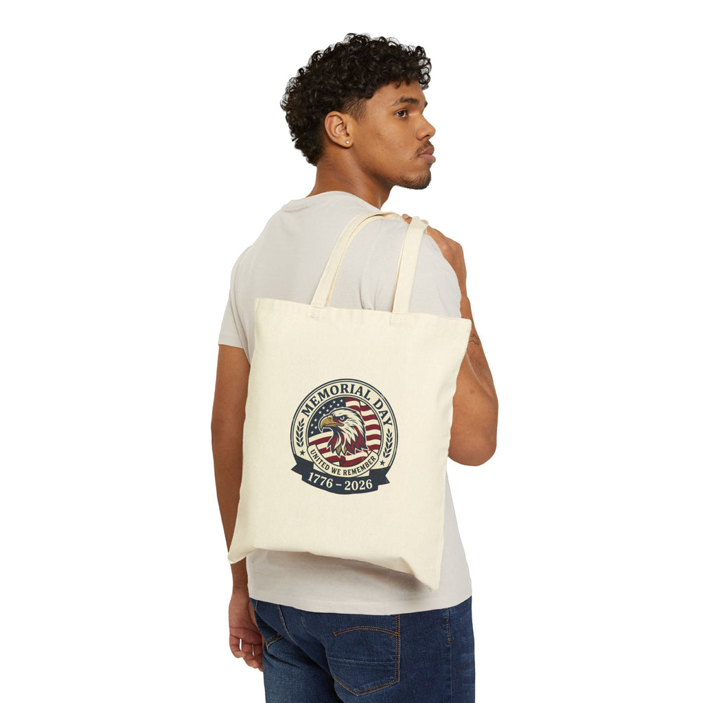 Memorial Day 1776–2026 Tote | USA 250 Vintage Distressed Americana